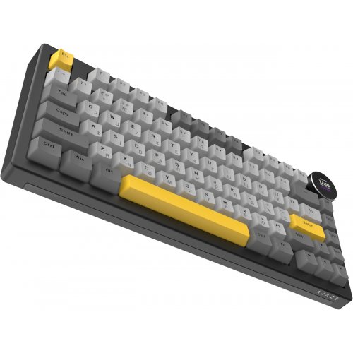 Клавіатура Ajazz AK820 V2 RGB White Peach Switch Wireless (AK820-V2-WP-BGY) Black/Gray/Yellow купити в Україні | Telemart фото
