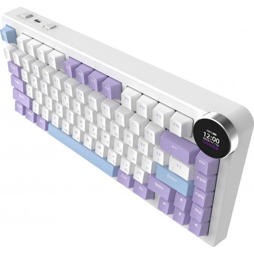 Клавиатура Ajazz AK820 V2 RGB White Peach Switch Wireless (AK820-V2-WP-PWB) Purple/White/Blue купить в Украине | Telemart фото