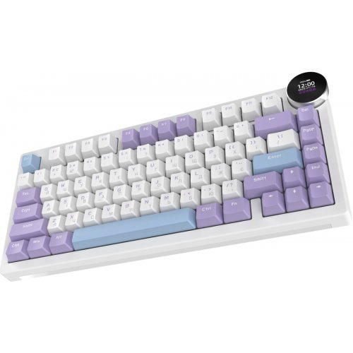 Клавиатура Ajazz AK820 V2 RGB White Peach Switch Wireless (AK820-V2-WP-PWB) Purple/White/Blue купить в Украине | Telemart фото