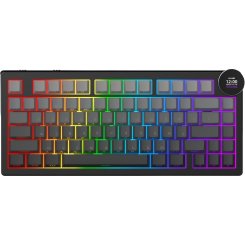Клавиатура Ajazz AK820 V2 RGB White Peach Switch Wireless (AK820-V2-WP-S-BG) Black/Gray