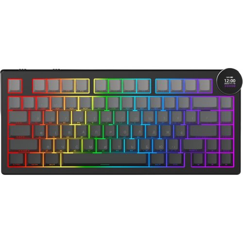 Клавіатура Ajazz AK820 V2 RGB White Peach Switch Wireless (AK820-V2-WP-S-BG) Black/Gray купити в Україні | Telemart фото