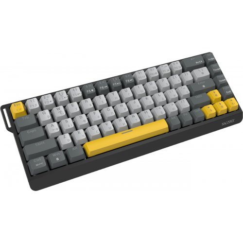 Клавиатура Ajazz x NacodeX NK68 V2 Red Switch LED (NK68-V2-R-BGY) Black/Grey/Yellow купить в Украине | Telemart фото