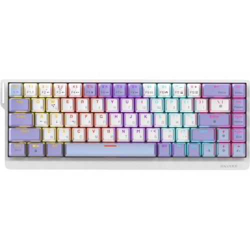 Клавіатура Ajazz x NacodeX NK68 V2 Red Switch LED (NK68-V2-R-PWB) Purple/White/Blue купити в Україні | Telemart фото