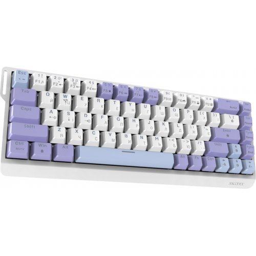 Клавіатура Ajazz x NacodeX NK68 V2 Red Switch LED (NK68-V2-R-PWB) Purple/White/Blue купити в Україні | Telemart фото
