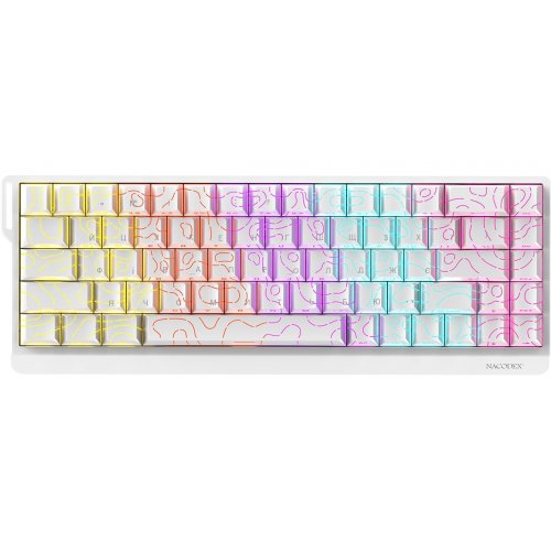 Клавіатура Ajazz x NacodeX NK68 V2 Red Switch LED (NK68-V2-R-S-W) White купити в Україні | Telemart фото