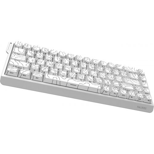 Клавіатура Ajazz x NacodeX NK68 V2 Red Switch LED (NK68-V2-R-S-W) White купити в Україні | Telemart фото