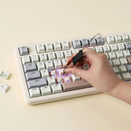 Уценка клавиатура EPOMAKER GALAXY70 RGB Mechanical HUANO Blossom Odyssey Switch Wireless (GALAXY70-G-BO-UA) Grey (Вскрытая упаковка, 907523) купить в Украине | Telemart фото