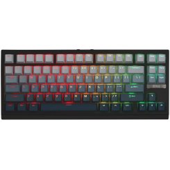 Уцінка клавіатура EPOMAKER G84 HE RGB Magnetic Duskrise Switch Wireless (G84HE-BW-D-UA) Blue/White (Розкрита упаковка, 907527)