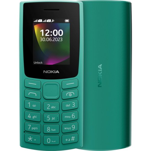 Кнопковий телефон Nokia 106 DS 2023 Green купити в Україні | Telemart фото