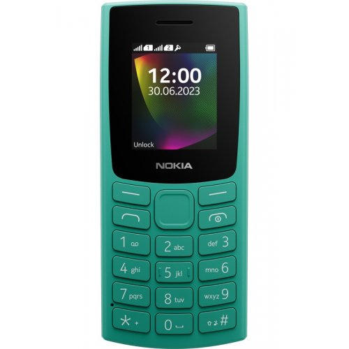 Кнопковий телефон Nokia 106 DS 2023 Green купити в Україні | Telemart фото