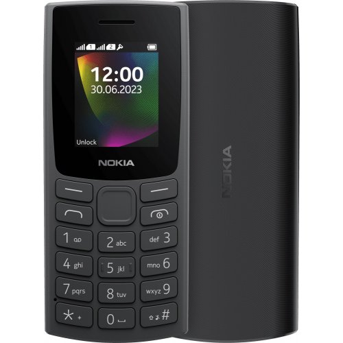 Кнопковий телефон Nokia 106 DS 2023 Charcoal купити в Україні | Telemart фото