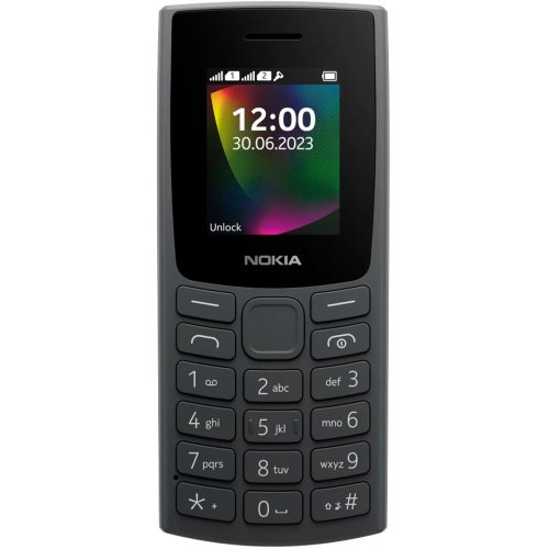 Кнопковий телефон Nokia 106 DS 2023 Charcoal купити в Україні | Telemart фото