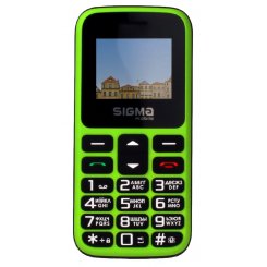 Кнопочный телефон Sigma mobile Comfort 50 HIT2020 (4827798120941) Green