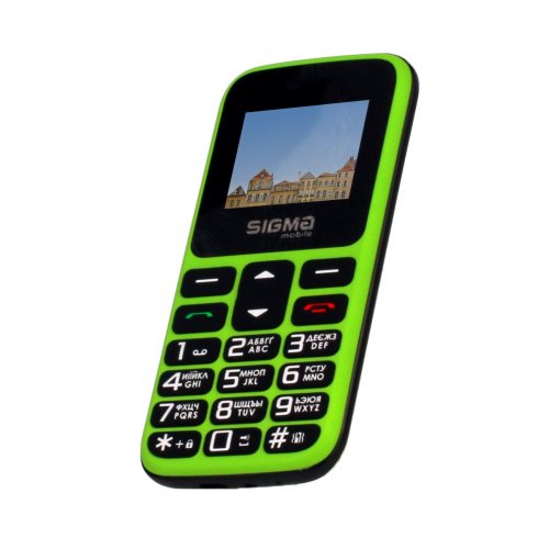 Кнопочный телефон Sigma mobile Comfort 50 HIT2020 (4827798120941) Green купить в Украине | Telemart фото