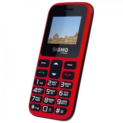 Кнопковий телефон Sigma mobile Comfort 50 HIT2020 (4827798120958) Red купити в Україні | Telemart фото