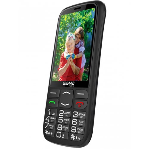 Кнопковий телефон Sigma mobile Comfort 50 Optima Type-C (4827798122310) Black купити в Україні | Telemart фото