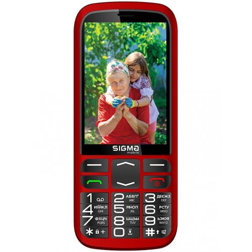 Кнопочный телефон Sigma mobile Comfort 50 Optima Type-C (4827798122327) Red купить в Украине | Telemart фото