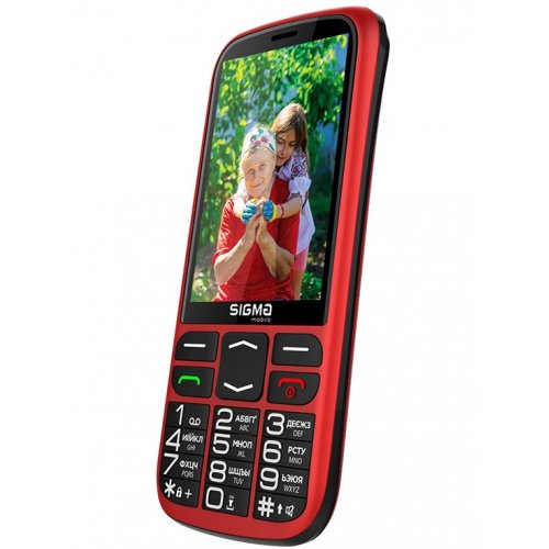 Кнопочный телефон Sigma mobile Comfort 50 Optima Type-C (4827798122327) Red купить в Украине | Telemart фото