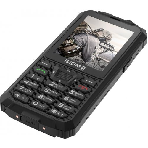 Кнопочный телефон Sigma mobile X-treme PR68 Type-C (4827798122419) Black купить в Украине | Telemart фото