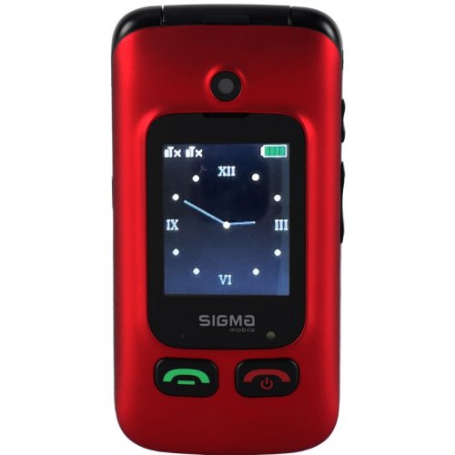 Кнопочный телефон Sigma mobile Comfort 50 Shell Duo Type-C (4827798212516) Red/Black купить в Украине | Telemart фото