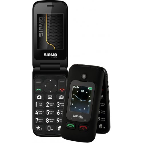 Кнопочный телефон Sigma mobile Comfort 50 Shell Duo Type-C (4827798212523) Black купить в Украине | Telemart фото