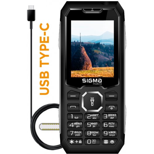Кнопочный телефон Sigma mobile X-style 341 Bro Type-C (4827798368411) Black купить в Украине | Telemart фото