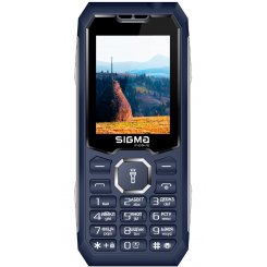 Кнопочный телефон Sigma mobile X-style 341 Bro Type-C (4827798368428) Blue
