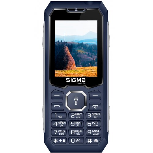 Кнопочный телефон Sigma mobile X-style 341 Bro Type-C (4827798368428) Blue купить в Украине | Telemart фото