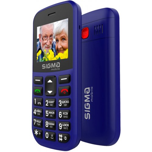 Кнопочный телефон Sigma mobile Comfort 50 Easy Type-C (4827798585238) Blue купить в Украине | Telemart фото
