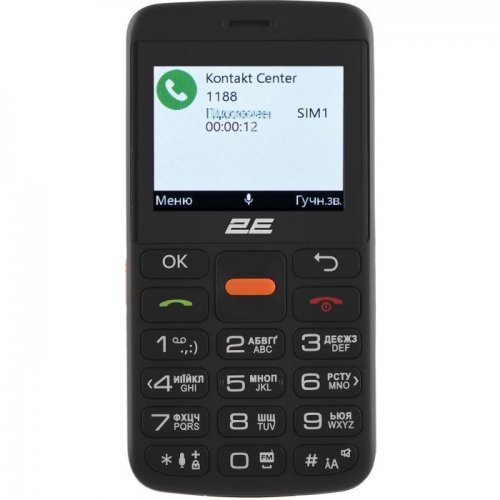 Кнопковий телефон 2E T180 Max (688130251051) Black купити в Україні | Telemart фото
