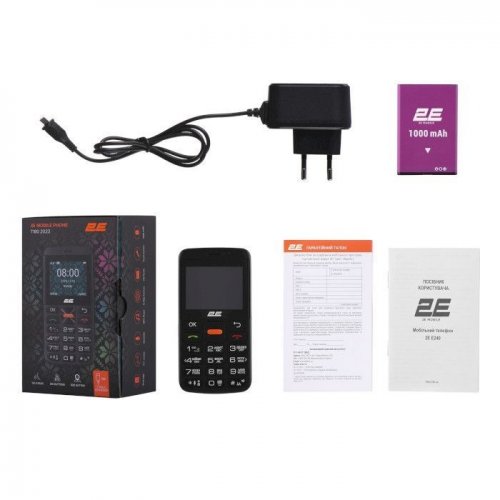 Кнопковий телефон 2E T180 Max (688130251051) Black купити в Україні | Telemart фото