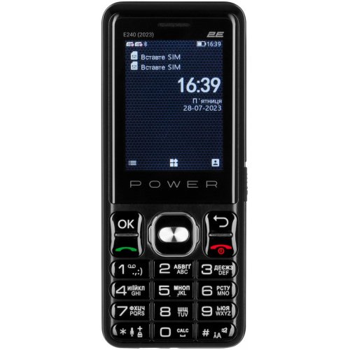 Кнопочный телефон 2E E240 2023 (688130251068) Black купить в Украине | Telemart фото