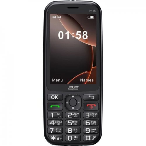 Кнопочный телефон 2E E350 (694743656879) Black купить в Украине | Telemart фото