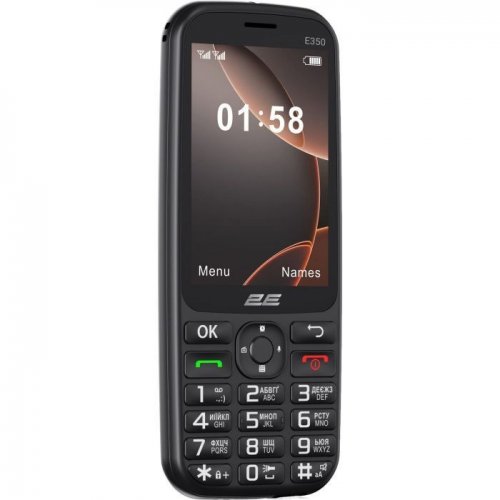 Кнопочный телефон 2E E350 (694743656879) Black купить в Украине | Telemart фото