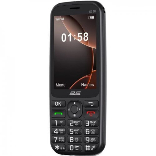 Кнопочный телефон 2E E350 (694743656879) Black купить в Украине | Telemart фото