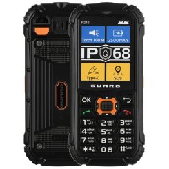 Кнопочный телефон 2E R240 2025 (694743657623) Black