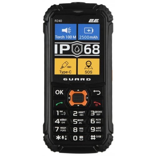 Кнопочный телефон 2E R240 2025 (694743657623) Black купить в Украине | Telemart фото
