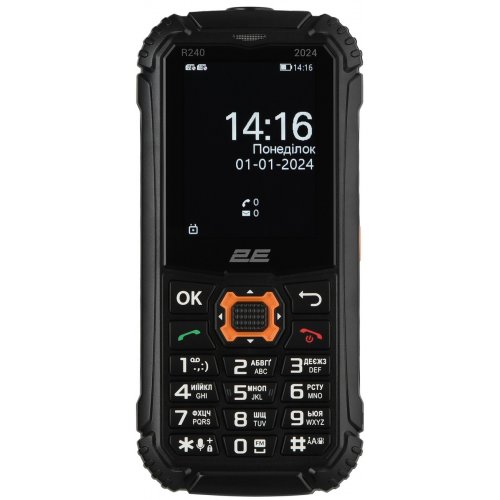Кнопочный телефон 2E R240 2025 (694743657623) Black купить в Украине | Telemart фото