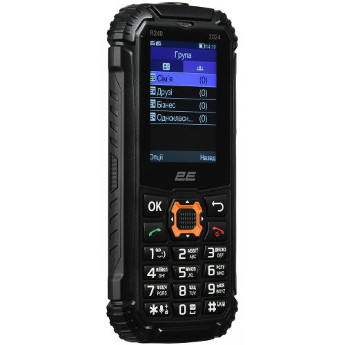 Кнопочный телефон 2E R240 2025 (694743657623) Black купить в Украине | Telemart фото