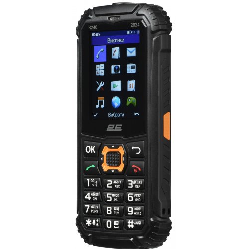 Кнопочный телефон 2E R240 2025 (694743657623) Black купить в Украине | Telemart фото