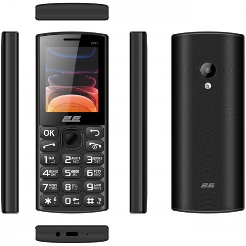 Кнопочный телефон 2E E240 2025 (794300867202) Black купить в Украине | Telemart фото