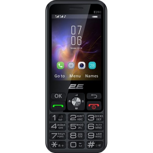 Кнопочный телефон 2E E280 2025 + аккумулятор (794300868957) Black купить в Украине | Telemart фото