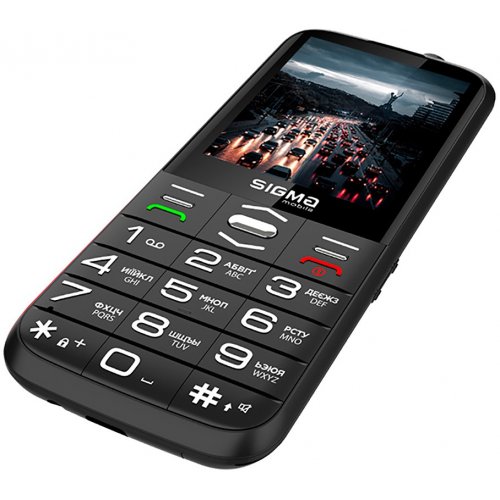 Кнопковий телефон Sigma mobile Comfort 50 Grace Type-C (4827798121818) Black купити в Україні | Telemart фото