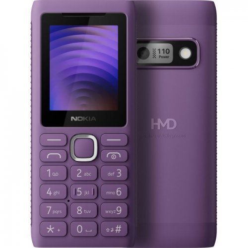 Кнопковий телефон Nokia 110 DS Power Purple купити в Україні | Telemart фото