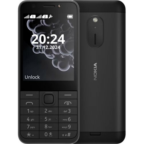 Кнопковий телефон Nokia 230 DS 2024 Black купити в Україні | Telemart фото