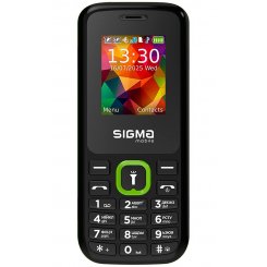 Кнопочный телефон Sigma mobile X-style 171 Mini (4827798813720) Black/Green