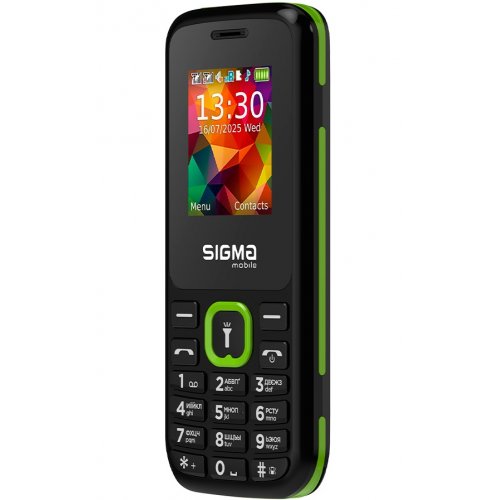 Кнопковий телефон Sigma mobile X-style 171 Mini (4827798813720) Black/Green купити в Україні | Telemart фото