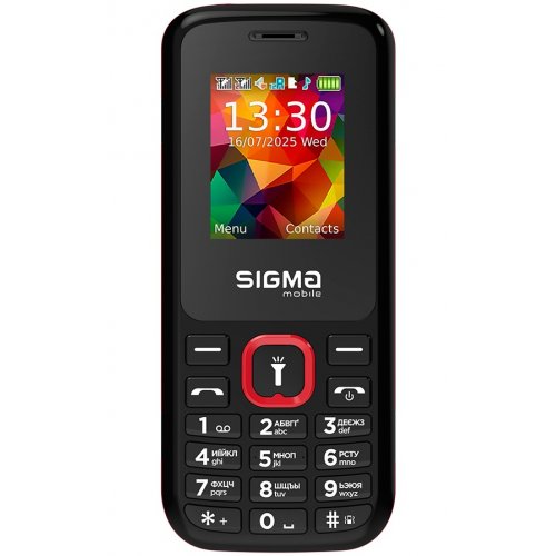 Кнопочный телефон Sigma mobile X-style 171 Mini (4827798813744) Black/Red купить в Украине | Telemart фото