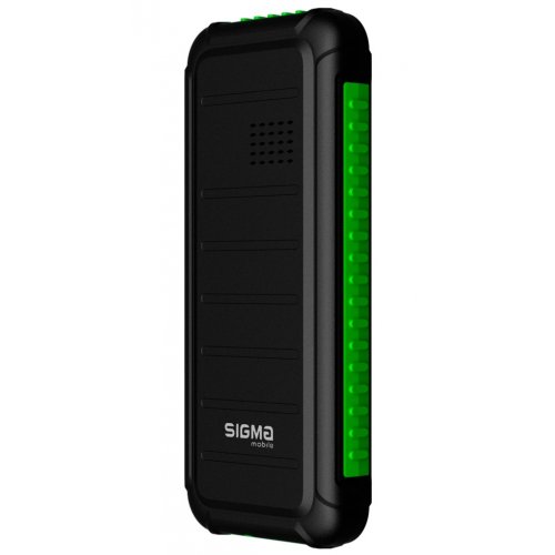 Кнопковий телефон Sigma mobile X-style 18 Track (4827798854433) Black/Green купити в Україні | Telemart фото
