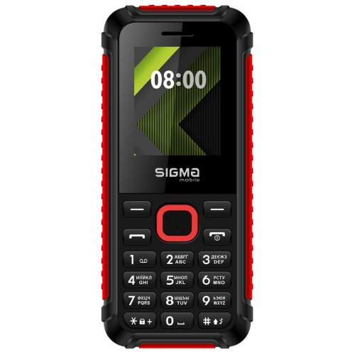 Кнопковий телефон Sigma mobile X-style 18 Track (4827798854426) Black/Red купити в Україні | Telemart фото